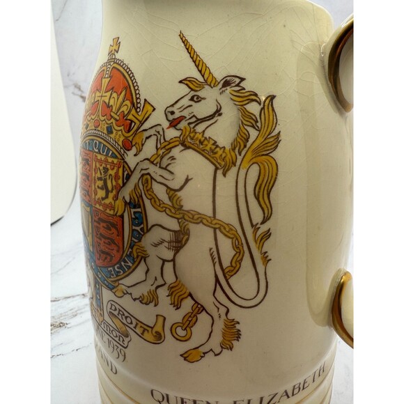 Gray’s Pottery 1L Beer Pitcher Jug – 1939 George VI & Queen‎ Elizabeth US Tour - Picture 12 of 12